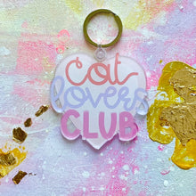 Load image into Gallery viewer, Cat Lovers Club Keychain
